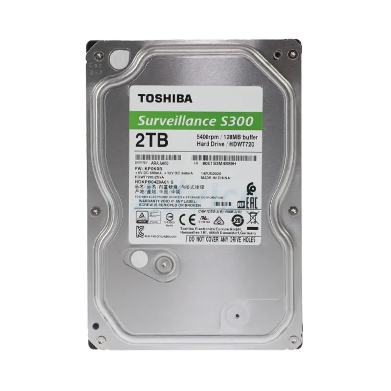 TOSHIBA 2TB HDD For Camera