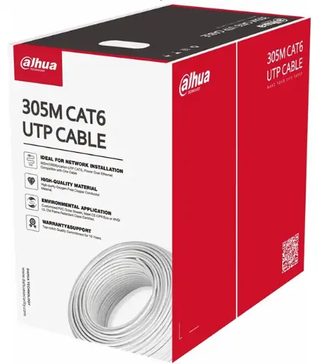 DAHUA CAT-6 White Network Cable - 1 Box