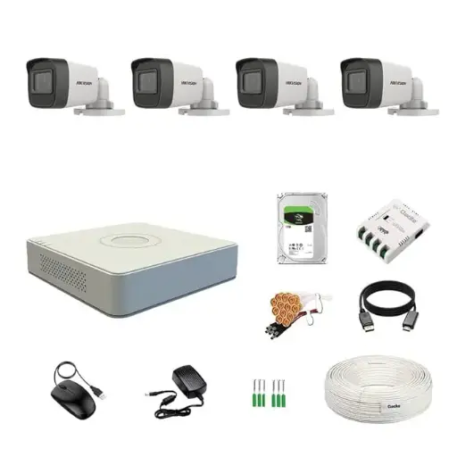 4 Camera Package (Brand: Hikvision)